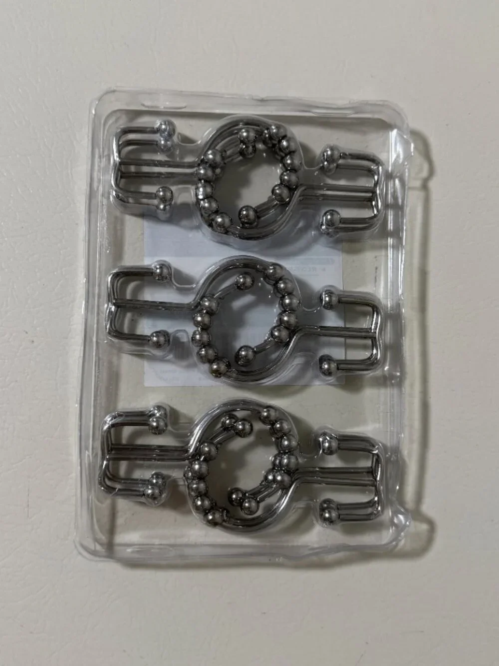 Titanker Shower Curtain Hooks Rings Rust Resistant Metal Double Glide